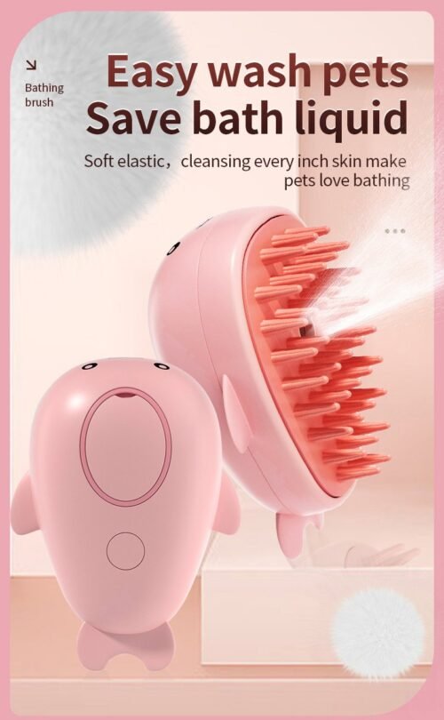 733CFC80E1976CADB257F3BDF1185BC2.jpeg 3-in-1 Rechargeable Pet Steam Brush